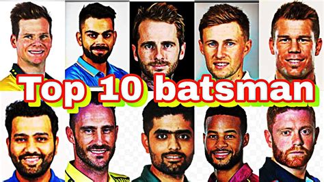 top 10 batsman in the world.